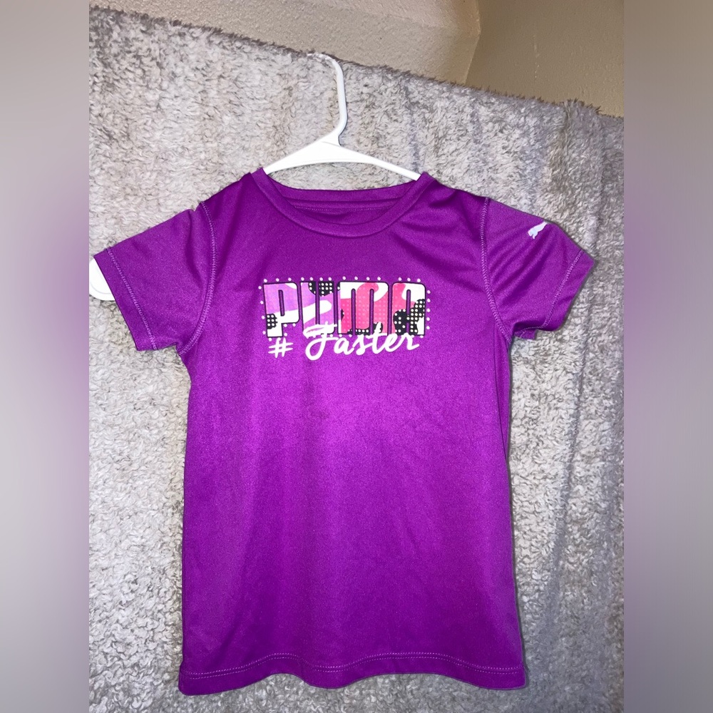 Girls Purple Puma Shirt Size 5